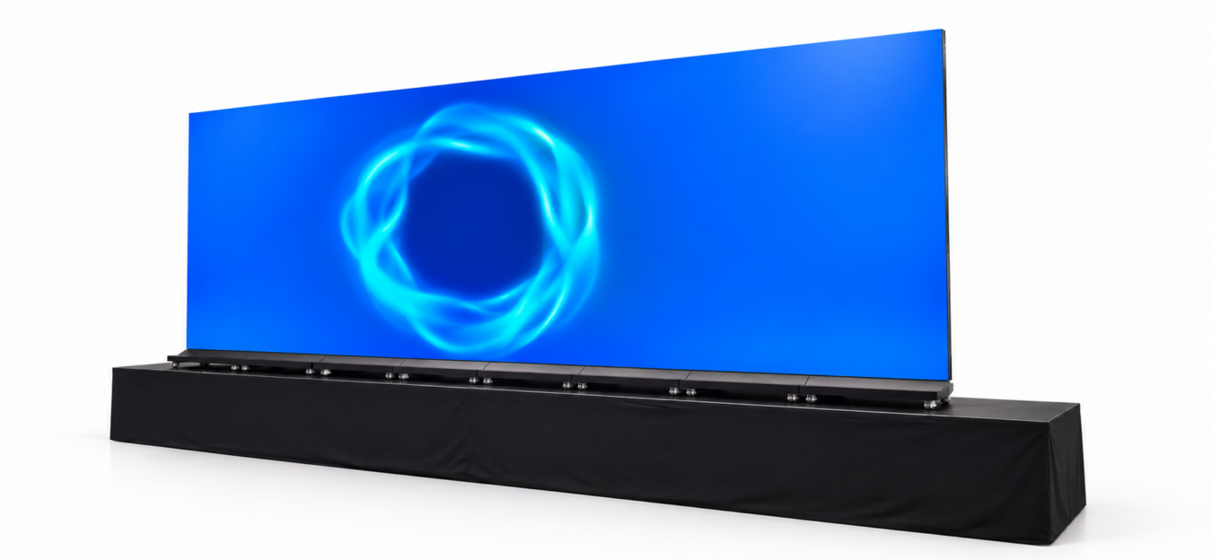 PixioDisplay Videowall op een verhoogd podium
